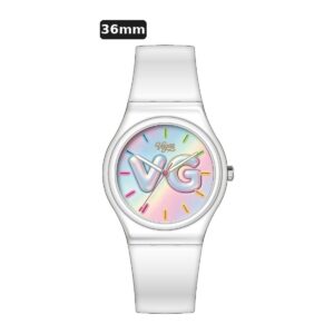 שעון ילדים ווגס Vegas 991600-28 – לבן, לוח VG עם שנתות, 36mm