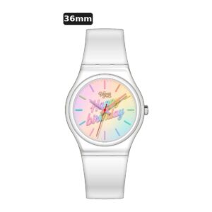 שעון ילדים ווגס Vegas 991600-30 – לבן, לוח Happy Birthday עם שנתות, 36mm