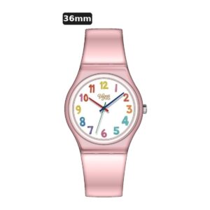 שעון ילדים ווגס Vegas 991600-37 – ורוד, לוח מספרים חלק, 36mm