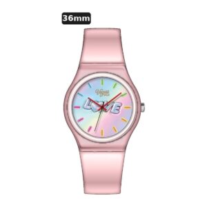 שעון ילדים ווגס Vegas 991600-38 – ורוד, לוח Love עם שנתות, 36mm