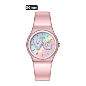 שעון ילדים ווגס Vegas 991600-40 – ורוד, לוח VG עם שנתות, 36mm