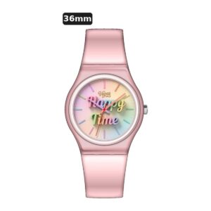 שעון ילדים ווגס Vegas 991600-43 – ורוד, לוח Happy Time עם שנתות, 36mm