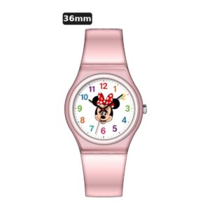 שעון ילדים ווגס Vegas 991600-44 – ורוד, לוח מיני מאוס עם ספרות, 36mm