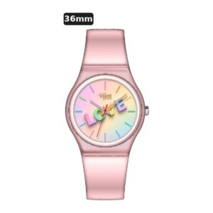 שעון ילדים ווגס Vegas 991600-46 – ורוד, לוח Love עם שנתות, 36mm