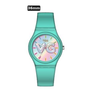 שעון ילדים ווגס Vegas 991600-56 – ירוק פיסטוק, לוח VG עם שנתות, 36mm