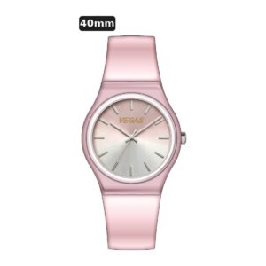 שעון ילדים ווגס Vegas 991600-87 – ורוד, לוח שנתות כסוף, 40mm