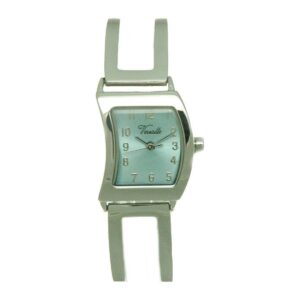 שעון נשים ורסאי Versaille 991855-4 – מרובע קטן חצי אובלי, כסוף לוח תכלת