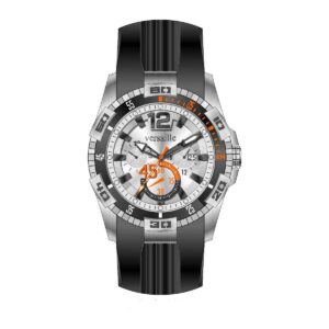 שעון גברים ורסאי Versaille 992601-2 – כרונו כסוף לוח כסוף סיליקון מחוג כתום