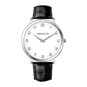 שעון גברים ורסאי Versaille 992627-2 – כסוף אנלוגי דק לוח לבן מספרים