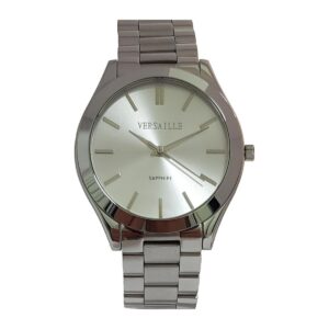 שעון גברים ורסאי Versaille 992658-1 – מתכתי כסוף לוח כסוף אינדקסים, זכוכית ספיר