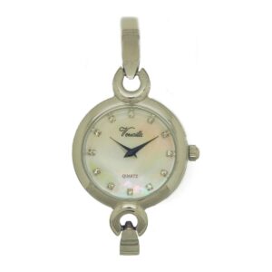 שעון נשים ורסאי Versaille 993937-2 – כסוף עגול בינוני, לוח אבנים פנינה