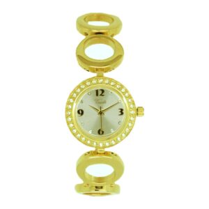 שעון נשים ורסאי Versaille 993965-1 – זהב עיגולים משובץ לח כסוף
