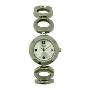 שעון נשים ורסאי Versaille 993966-1 – כסוף עיגולים ללא אבנים, לוח כסוף