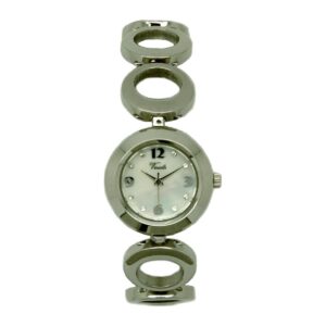 שעון נשים ורסאי Versaille 993966-2 – כסוף עיגולים ללא אבנים, לוח פנינה