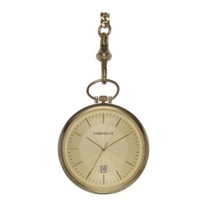 שעון כיס ורסאי Versaille 994051-1 – שעון כיס דק עם תאריך, זהב לוח זהב